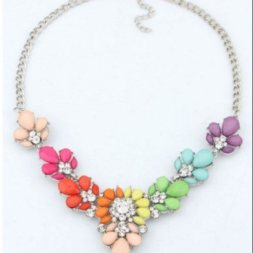 Jewelry Fashion 2014 New 3 Colors Crystal Statement Necklace Choker necklaces & pendants For Woman 2015 New Gift